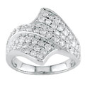 14k White Gold 1ct TDW Round Diamond Ring (G-I, I1)