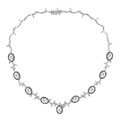 18k Gold 2 3/4ct TDW Diamond Crystal Necklace