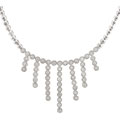 14k Gold 3/4ct TW Diamond Multi Strand Necklace