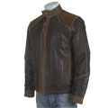 Giovanni Verucci Men's Full Grain Leather Jacket