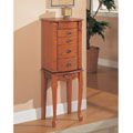 Small Oak Jewelry Armoire