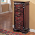 Large Mahogany Jewelry Armoire