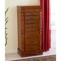 Large Oak Jewelry Armoire
