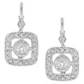 14k White Gold 1/2ct Diamond Earrings