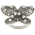 Sterling Silver Marcasite Butterfly Ring