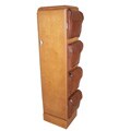 Leather and Hardwood CD/ DVD Storage Cabinet