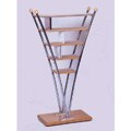 Modern Maple/ Chrome CD Tower