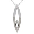 10k White Gold 1/10ct TDW Diamond Pendant