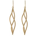 14k Yellow Gold Spiral Twist Earring