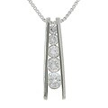 Sterling Silver CZ Journey Pendant