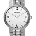 Movado Faceto Men's White Dial Steel Watch
