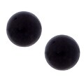 14k Gold Jade Bead Stud Earring