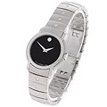 Movado SL Women's Stainless Steel Black Dial Watch
