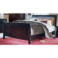 Portofino Black Leather Queen-size Bed