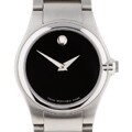 Movado Viro Women's Black Dial Steel Watch