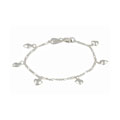 Sterling Silver Heart Charm Toddler Bracelet