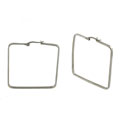 Stainless Steel Square Hoop Earrings
