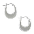 Sterling Silver Chunky Hoop Earrings