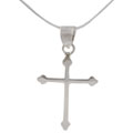 Sterling Silver Thick Cross Necklace