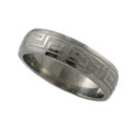 Stainless Steel Greek Style Spinner Band