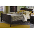 Syracuse Merlot Queen-size Sleigh Bed
