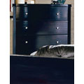 Portofino Black 5-drawer Chest