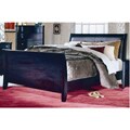 Portofino Black Leather King-size Bed