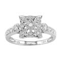 14k White Gold and 1/6ct Diamond Ring (I-J, I2-I3)