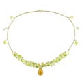 14k Yellow Gold Multi-gemstone Necklace