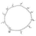 Sterling Silver Dolphin and Jingle Balls Anklet