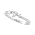 Sterling Silver Gem-Set Heart CZ Ring