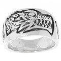 Sterling Silver Engraved Dragon Band