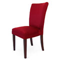 Parson Espresso/ Red Dining Chairs (Set of 2)