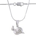 Sterling Silver Children's Snail Pendant Necklace