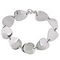 Sterling Silver Sculpted Teardrop Bracelet