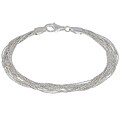 Sterling Silver 12 Strand Fashion Bracelet