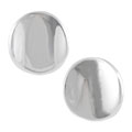 Sterling Silver Wavy Small Circle Earrings