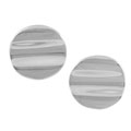 Sterling Silver Wavy Large Circle Earrings