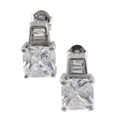 Sterling Silver Filigree Style CZ Earrings