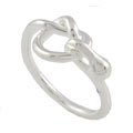 Sterling Silver Knotted Style Fashion Ring