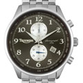 Triumph Motorcycles Men's Black Dial Chronograph Steel Watch