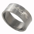 Stainless Steel Black Band