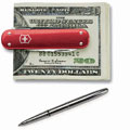 Swiss Army Money Clip and Fisher Space Pen