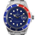 Helbros Men's Blue Dial Stainless Steel Watch