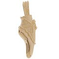 14k Yellow Gold Ballet Slipper Pendant