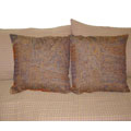 Hand-woven Paisley Jacquard Throw Pillows (India)
