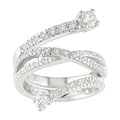 18k White Gold 2-1/2ct TDW Diamond Spiral Ring