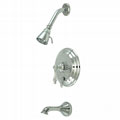 Chrome Vintage Tub & Shower Faucet Set