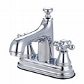 Centerset Lavatory Chrome-finish Faucet