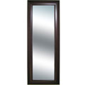 Mahogany Grooved Frame Long Wall Mirror